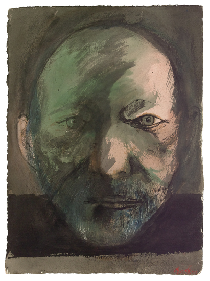 LEONARD BASKIN Self Portrait.